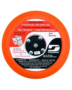DYB56187 image(0) - Dynabrade PAD 6" NON VAC