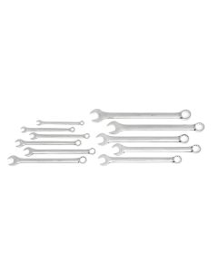 KDT81934 image(0) - GearWrench 11 Piece 12 Point Long Pattern Combination SAE Wrench Set with Tool Roll