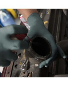MFXDFK608L image(6) - Microflex DURA FLOCK 8 MIL FLOCK-LINED GREEN NITRILE GLOVE LARGE