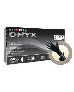 MFXN641-CASE image(0) - Microflex GLOVE ONYX N64 NITRILE S