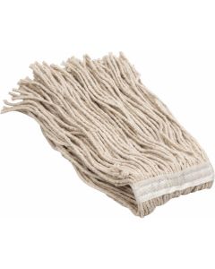 Msc Industrial Supply 5" Red Head Band, Medium Cotton Cut End Mop Head