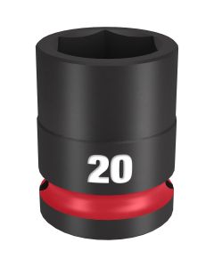 Milwaukee Tool SHOCKWAVE Impact Duty  1/2"Drive 20MM Standard 6 Point Socket