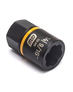 KDT84768 image(0) - GearWrench 3/8 Inch Drive Bolt Biter Impact Extraction Socket 14mm [9/16-Inch]