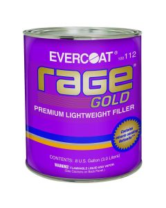 FIB112 image(0) - Fibre glass Evercoat Rage Gold 100112 Lightweight Premium Body Filler, 3 L Can, Gray, Liquid