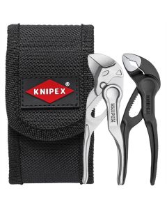 KNP002072V02 image(0) - KNIPEX  2 Piece Mini Pliers in Belt Pouch - Cobra and High Leverage Diagonal Cutters