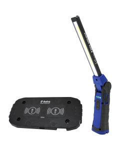 AST52SLMAXC image(0) - Astro Pneumatic 750x2 Lumen Wirelessly Rechargeable Folding Double-Sided LED Slim Light & USB-C Dual Charge Pad