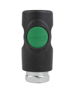 PRVESI071201CP image(0) - Prevost 1/4 Inch Female NPT PrevoS1 ESI 07 High Flow 3/8 Inch Composite Body Coupler on Plate for Compressed Air