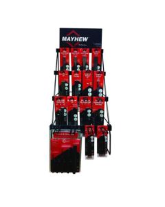Mayhew 30-Piece Total (2-Pc. Each Model) Punch & Chisel Display; 12" Tall Display