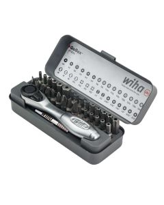 WIH74958 image(2) - Wiha Tools 32 Piece GoBox Security Bit Set with Mini Ratchet