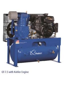 QAC2020014001 image(0) - Quincy Compressors 5 HP 30 Gallon Two-Stage Horizontal 230V 1PH Air Compressor - Model D207Y30HC