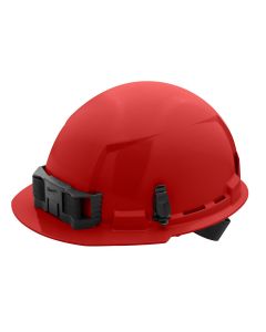 MLW48-73-1108 image(0) - Red Front Brim Hard Hat w/4pt Ratcheting Suspension - Type 1, Class E