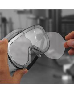 SAS5111 image(0) - SAS Safety pk of 10 Peel-Off Lens Covers for Overspray Goggles 5110