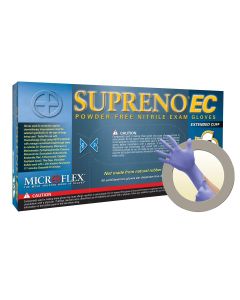 SUPRENO EXT CUFF PF NITRILE GLOVES, LARGE (CASE)