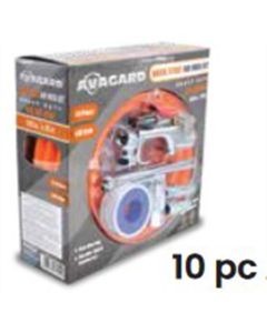 BLBPV3825KIT1 image(1) - BluBird Avagard PVC Air Hose Assembly 3/8" x 25' w/ 9 Pc Steel Accessory Kit