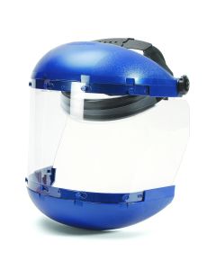 Sellstrom Sellstrom- Face Shield - 380 Series - 6.5" x 19.5" x 0.040" Window - Clear AF - Ratcheting Headgear - Dual Crown