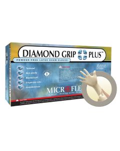 MFXDGP350XL-CASE image(0) - Microflex Case of DIAMOND GRIP PLUS LATEX GLOVES XL Includes 10 of 100pk