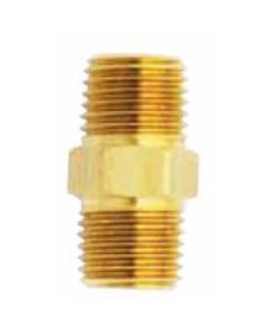 Milton Industries M. Hex Nipple, 3/8" x 3/8" NPT, 2/cd