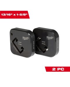 MLW49-16-1316 image(1) - Milwaukee Tool 13/16 Inch x 1-5/8 Inch Single Strut Shearing Dies