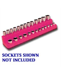 MTS722 image(1) - Mechanic's Time Savers 1/4 in. Drive Magnetic Hot Pink 4 to 14 mm Socket