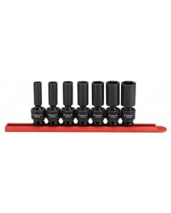 KDT84923N image(0) - GearWrench 7 Piece 3/8 Inch Drive 6 Point Deep Universal Impact SAE Socket Set