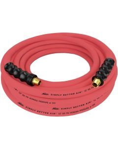 Milton Industries 1/2" x 50' Ultra Lightweight Rubber Hose (w/ 3/8" NPT ends)