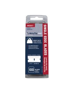 ASRAPBL-7054-0000 image(0) - AccuTec Pro Single Edge Razor Blades .012 2 Facet, 100 per box
