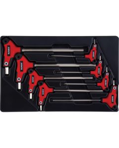 SUN9858M image(0) - SUNEX 8-Piece T-Handle, Hex, Metric Hex Key