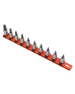 MRTBAT10K image(0) - Martin Tools SKT SET 3/8 TORX BIT 10PC Clip