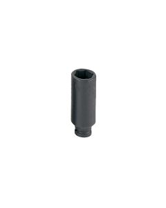 GRE916DG image(0) - Grey Pneumatic 1/4" Drive x 1/2" Magnetic Deep Socket