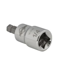 MAY16306 image(1) - Mayhew Mayhew 1/4-Inch SAE Ball Hex Short Insert Socket Bit, 3/8-Inch Drive