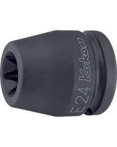 KKN16425-E24 image(0) - Ko-ken USA 16425-E24 3/4 Sq. Dr. Impact TORX E24 Socket - Length 50mm