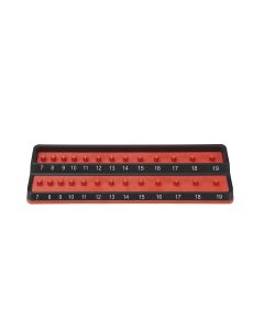 MTSPSH38M-RED image(1) - Mechanic's Time Savers 3/8" Metric Peg Socket Holder - Red