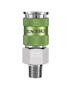 LEGA53426FZ image(0) - Legacy Manufacturing Flexzilla Pro High Flow Coupler, 1/4" Body, 1/4" MNPT