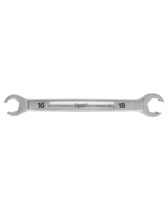 MLW45-96-8354 image(0) - Milwaukee Tool 16mm X 18mm Double End Flare Nut Wrench