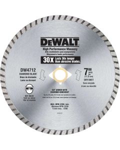 DWTDW4712B image(0) - DEWALT 4" High Performance Diamond Masonry Blade