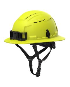 MLW48-73-1656 image(0) - Milwaukee Tool BOLT High Visibility Green Full Brim Vented Safety Helmet &hyphen; Type 2, Class C