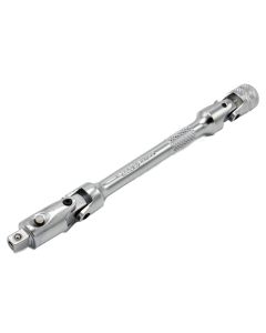VIMDSE46A image(0) - VIM Tools 6 Inch OAL 1/4 Inch Drive Double Joint Universal Locking Extension with Spring-Loaded Male End