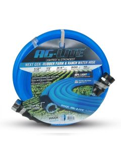 BLBAL1215 image(0) - BluBird AG - Lite Rubber Water Hose Assembly 1/2" x 15'