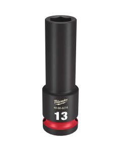 Milwaukee Tool SHOCKWAVE Impact Duty  1/2"Drive 13MM Deep 6 Point Socket