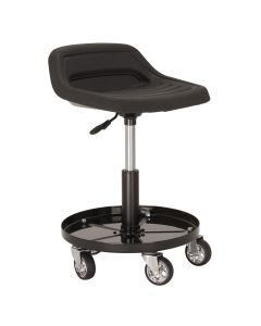 INT57108 image(0) - Viking by American Forge & Foundry Mechanic's Roller Tractor Seat w/ Adjustable Height / Tool Tray- 300 Lbs. Capacity