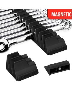 ERN5411M image(0) - Ernst Mfg. 40 Tool Magnetic Modular Wrench Pro Organizer - Black
