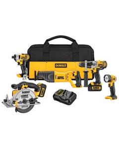 DWTDCK590L2 image(0) - DeWalt 20V MAX Lithium Ion 5-Tool Combo Kit