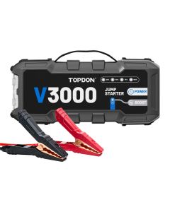 TOPV3000 image(0) - Topdon V3000 - 3000A 12V Heavy Duty Lithium Ion Battery Jumpstarter, Power Bank, and Flashlight