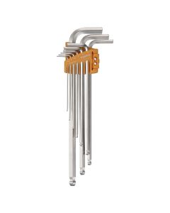 VES8309BPLU image(1) - Vessel Tools Ball Point Hex L-Key Wrench (Long Type) 9PC. Set No.8309BP-LU