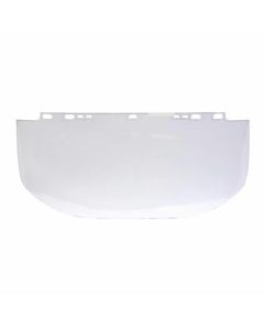 Jackson Safety Replacement Windows for F30 Acetate Face Shields - Clear - 9" x 15.5" X.040" - D Shaped - Bound