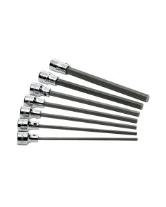 SKT19728 image(0) - S K Hand Tools SOCKET HEX BIT SET 3/8IN. DRIVE 7PC SAE LONG