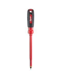 MLW48-22-2224 image(0) - Milwaukee Tool 3/8" Slotted - 10" 1000V Insulated Screwdriver