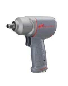 IRT2125QTIMAX image(1) - Ingersoll Rand 1/2 Inch Air Impact Wrench, Quiet, 330 ft-lb Torque, Titanium Hammercase, Friction Ring Retainer, Pistol