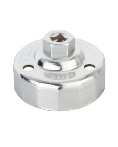 JSP96663 image(0) - J S Products (steelman) Oil Filter Cap Wrench 64mm x 14 Flute, Chrome