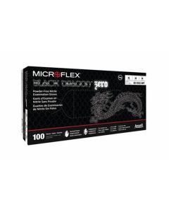 MFXBD1005NPF-XXL image(1) - Microflex BLACK DRAGON ZERO PF NITRILE EXAM GLOVES XXL